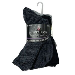 Cuddl Duds Women's 6-Pack Super Soft Crew Sock